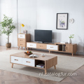 Houten tv-standaard foto&#39;s klassieke italiaanse antieke woonkamer meubels glazen tv-standaard
